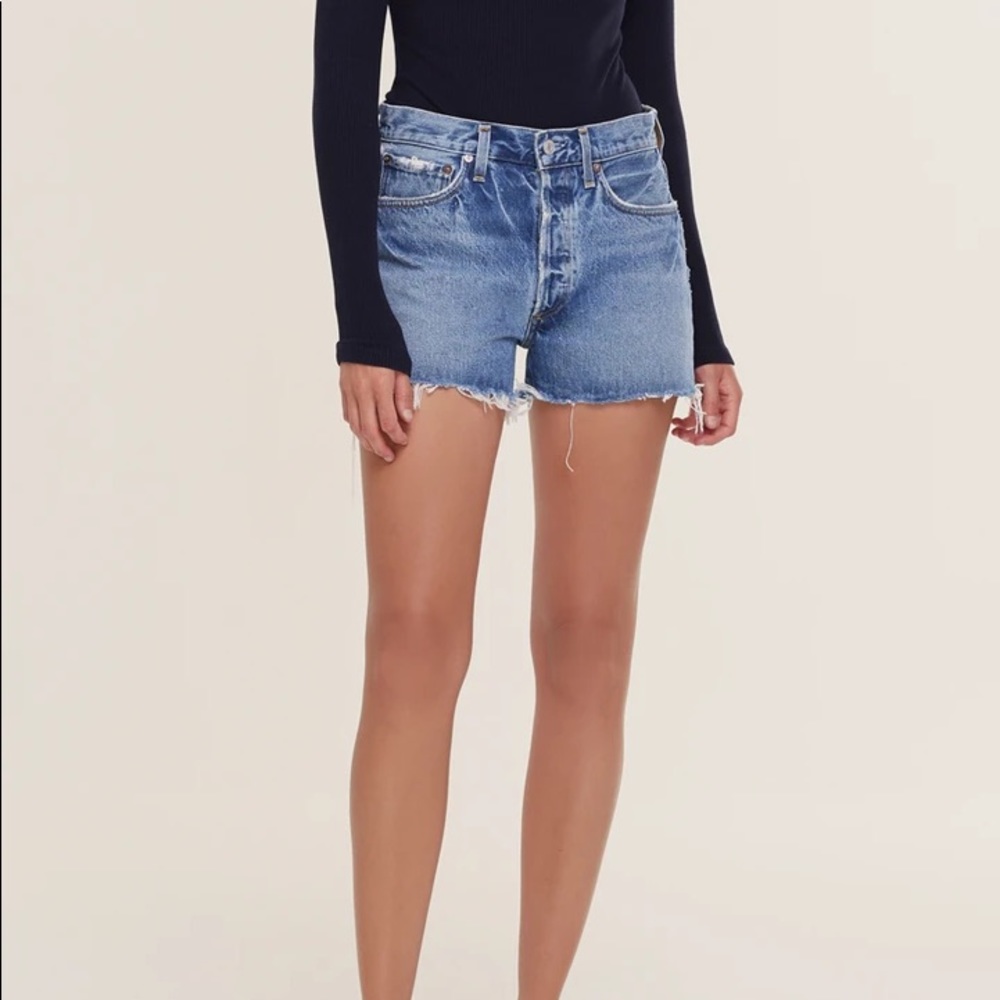 Agolde Parker Vintage Cut-Off Short Swapmeet Dark